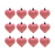 thumbnail image 1 of Adornos de corazón para San Valentín | Juego de 12 colgantes de corazón flocado de 4,5 cm para coronas, regalos y decoración de fiestas | Elegantes decoraciones rojas para celebraciones románticas, 1 of 6