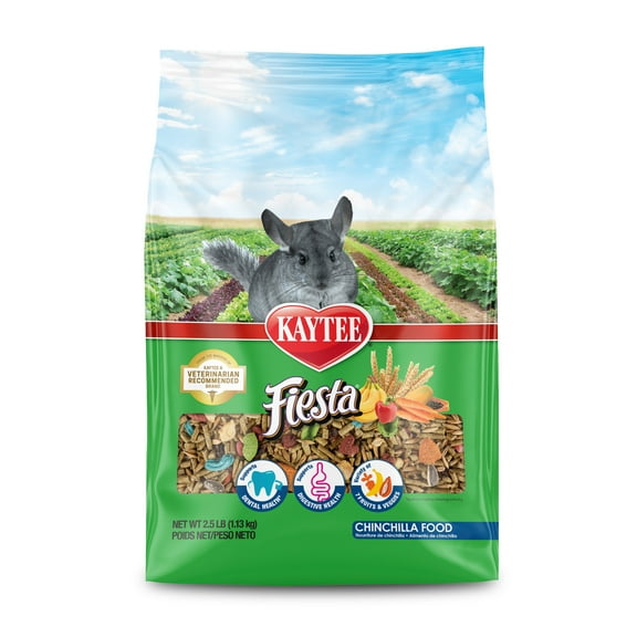 Kaytee Fiesta Chinchilla Food, 2.5 Pounds