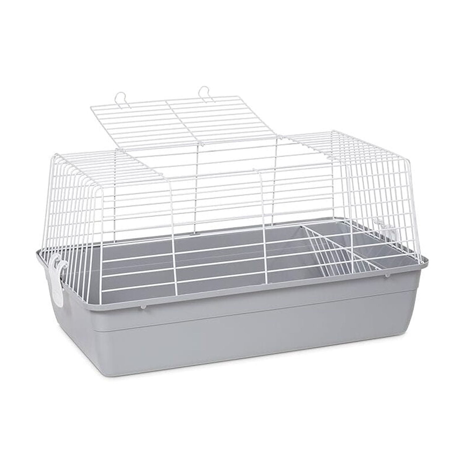 HomeStock Elegant Escape Small Round Bird Cage with Graceful Design, Durable Metal Construction, Compact Size, and Comfortable Space-Color:Gray