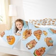 thumbnail image 3 of Erosebridal Cartoon Capybara 7-Piece Bedding Comforter Set,Cute Animal Print King Bedding Sets For Kids Reversible, 3 of 7