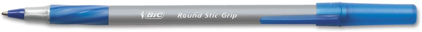 BIC Products - BIC - Ultra Round Stic Grip Ballpoint Stick Pen, Blue Ink, Medium, Dozen - Sold As 1 Dozen - Feather-light, ultra-smooth ballpoint pen. - Features BIC's exclusive ink system