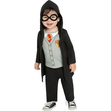 Jerry Leigh Harry Potter Lil Hogs Wizard Costume for Babies, with Robe, Pants, and Glasses