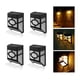 thumbnail image 1 of Aplique solar inalámbrico para exteriores, lámpara de pared retro impermeable para cercas, patios, puertas, escaleras, jardines y entradas (blanco cálido, paquete de 4), 1 of 5