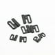 thumbnail image 1 of Qarigey Hebillas de ganchos para ropa interior, hermosas y delicadas, hechas de plástico, hebillas de ajuste de correa de sujetador de Accesorios de disfraces negro 20mm, 1 of 6