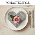 thumbnail image 3 of REGALWOVEN 6 Pack Cloth Napkins, Cotton Washable and Reusable Table Dinner Napkins for Restaurant Grey 16x12inch, 3 of 6