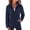 Navy Blue, variant on Zeagoo Fleece Jacket for Women Long Sleeve Lightweight Full Zip Up Coat with Pockets Fall Outwear