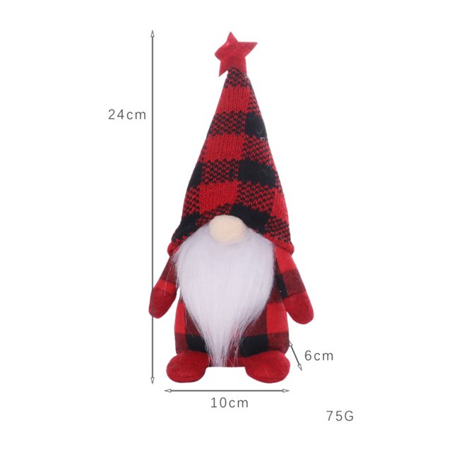 Duendes Accesorios de dibujos animados de estilo enrejado de enano navideño para niños regalos de cumpleaños de Año Nuevo Sywqhk Libre de BPA