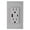 Gray, variant on Leviton T5633-GY Decora USB Type-A/Type-C Wall Outlet Charger, 15A, Gray