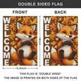 thumbnail image 4 of Fall Welcome Animal with Leaves Fall Garden Flags 12.5"x18" Double Side,Small Yard Flags for Outside,Outdoor Fall Decor,Autumn Funny Garden Flag Yard Decoration, 4 of 4