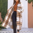 thumbnail image 6 of Homenesgenics Sweatshirts for Women under $10.00 Soft Women Casual Pockets Winter Long Sleeve Tops Jacket Plaid Coat Orange S, 6 of 9