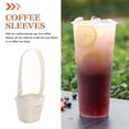 thumbnail image 3 of Toyvian Reusable Canvas Coffee Cup Sleeve Cover - Handbag Accessory for and Cold Beverages, 3 of 5