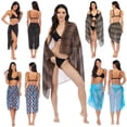thumbnail image 3 of Women Summer Leopard Print Long Maxi Lower Body Skirt Ladies Party Holiday Beach Skirts Dress, 3 of 8