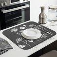 thumbnail image 3 of Dish Drying Mat, Highly Absorbent Microfiber Kitchen Counter Mat, Dish Drying Pad for Dishes, Utensils, Pots and Pans, Large 16" x 18" Black, 3 of 6