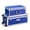 Blue, variant on KFFKFF Set of 2 Metal Storage Trunks with Wooden Design, Includes Padlocks, Casters, and 3 Handles, Decorative Storage Boxes with Lids for Travel, Home, Dorm, or Apartment, Blue
