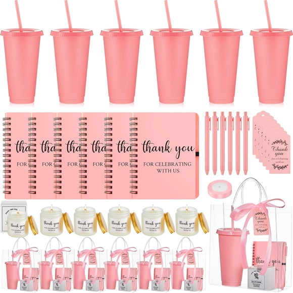 Set de premios para fiesta Nuogo de 6 piezas, kit rosa para baby shower