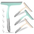 thumbnail image 1 of 4 limpiacristales portátiles para ducha, vidrio, puerta, kit de limpieza con ganchos para colgar., 1 of 6