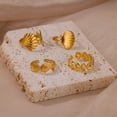 thumbnail image 2 of Anillos de concha de acero inoxidable para mujer y niña, anillo de dedo de Color dorado estético, tendencia de verano, joyería de boda, regalo de playa, 2024, 2 of 5