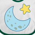 thumbnail image 4 of Inktastic Moon and Star Boys or Girls Baby Bib, 4 of 4