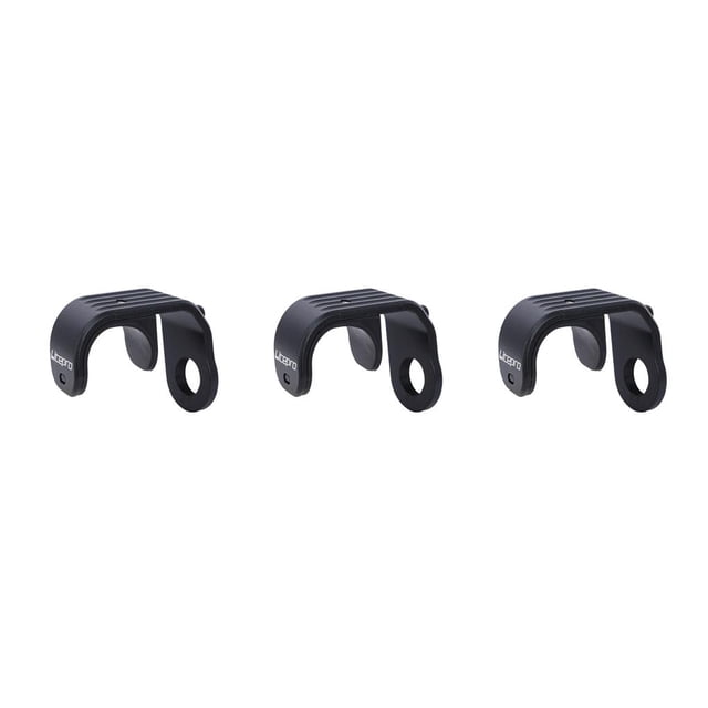 QualitChoice LP Front Fork E Type Pothook Foldable Bike Aluminum Alloy Fixed Buckle Hook Cycling Modification Spare Parts Black 3Set