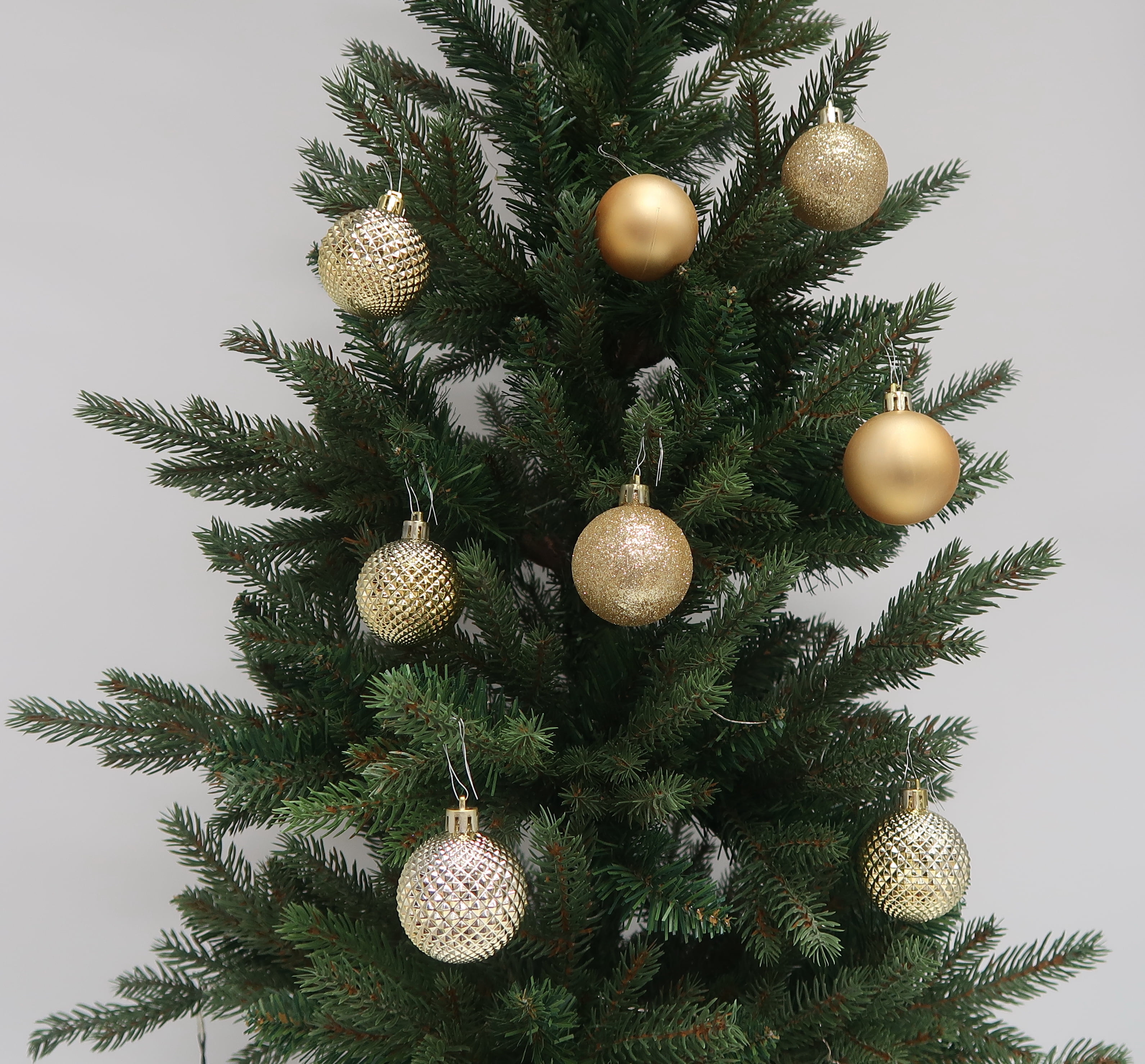 8 PIECES 5 CM INCASSABLE ORNEMENT OR HOLIDAY TIME PL ORNEMENTS 50 MM