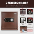 thumbnail image 3 of Security Cabinet Safe, Steel Lock Box hand Gun Safe with Digital Keypad Access -Perfect for Home/Office/Hotel, Secure Pistols, Documents, Jewelry, Valuables-13.75 x 13 x 15Inches Keypad Safe, 3 of 6