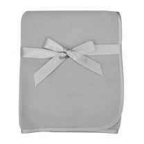 American Baby Company Classic Gray Fleece Baby Blanket