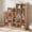 Wood, variant on Classroom Coat Locker with 9 Cubbies, 5-Section Daycare Storage Organizer with 10 Hooks for School, Nursery, Kindergarten & Home Entryway