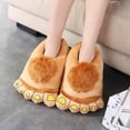 thumbnail image 3 of Zapatillas De Pies De Hobbit, Zapatos De Invierno Con Forro Peludos, Zapatos De Interior Para Casa De Piel Cálida Sunnimix Zapatilla Peluda Hombres Mujeres, 3 of 8
