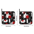thumbnail image 4 of 2 Pack Kitchen Pot Holders Heat Resistant Oven Hot Pads With Hand Pockets And Hanging Loops For Baking Cooking 8x8in Street Graffiti Style Basketball, 4 of 9