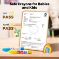 thumbnail image 6 of Jar Melo 24 Count Jumbo Crayons for Toddlers, Non Toxic Washable Crayons, Easy to Hold Silky Large Crayons, Safe for Babies and Children Gifts, 6 of 7