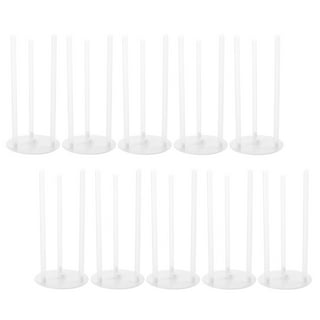 Yolli Plastic Cake Dowels for Tiered Cakes - 8 inch x 6mm (100Pcs) - Baking  Rod Cake Stand Sticks for Tiered Cake Construction and Stacking Support