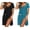 Black/Blue Green, variant on Nightgowns for Women 2 Pack Button Down Sleep Shirts Short Sleeve Nightshirt Sleepwear House Dress with Pockets
