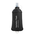 thumbnail image 3 of SeekLGT Black TPU Foldable Soft Water Bottle, 500ml Leak Proof Hydration Flask for Running Hiking Cycling, Portable Collapsible Sports Water Bag for Travel, 1pc, 3 of 9