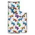 thumbnail image 2 of Monster Cartoon Truck White Pattern Teens Toddler Nap Mat with Pillow, Sleeping Mat Bag for Preschool Daycare 50"x20", 2 of 6