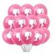 thumbnail image 5 of Juego de globos de látex con temática de Barbie para adultos y niños, suministros de decoración para fiesta de cumpleaños, boda y Princesa, rosa y blanco, 1 Juego（20240507X02 48PCS, 5 of 5