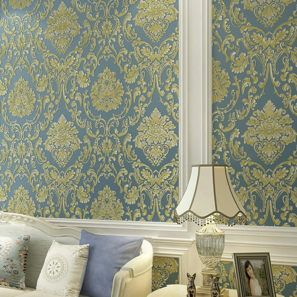 Deco Film/Papel Tapiz/0.53m X 9.5m/Tipo Laja, Ladrillo y Cantera /Material de instalación JOYA AZUL PANEL DECORATIVO JOYA AZUL