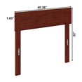 thumbnail image 4 of AFI Boston Solid Wood Modern Twin Size Headboard in Walnut Brown, 4 of 5