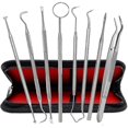 thumbnail image 1 of Ensemble de Soins Dentaires 8 Pcs, Instrument de Dentiste en Acier Inoxydable, Outils Dentaires, 1 of 5