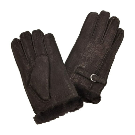 Eastern Counties Leather Womens Buckle Detail Sheepskin Gloves