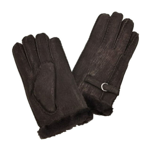 Eastern Counties Leather Gants en Peau de Mouton pour Femmes avec Détail de Boucle
