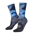 thumbnail image 1 of Fotbe Black And Blue Lightning Dragon Calcetas Largas con Estampado para Hombre y Mujer – Calcetas de Compresión Transpirables y Elásticas, Viajar y Uso Diario Talla 5-11, 1 of 6