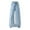 Light Blue, variant on XIMIN Kids Girls Baggy Jeans Solid Color Wide Leg Vintage High Waist Denim Pants Teen Trendy Casual Straight Washed Streetwear Y2k Denim Trousers