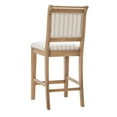 thumbnail image 5 of Linon Kendall 26" Counter Stool Padded Back & Seat in Greywash Finished Wood, 5 of 10