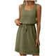 thumbnail image 1 of Sexy Vestido Casual para las Mujeres, Moda Casual Cuello Redondo sin Mangas de Cordón de Color Sólido para el Verano Y la Fiesta, 1 of 7