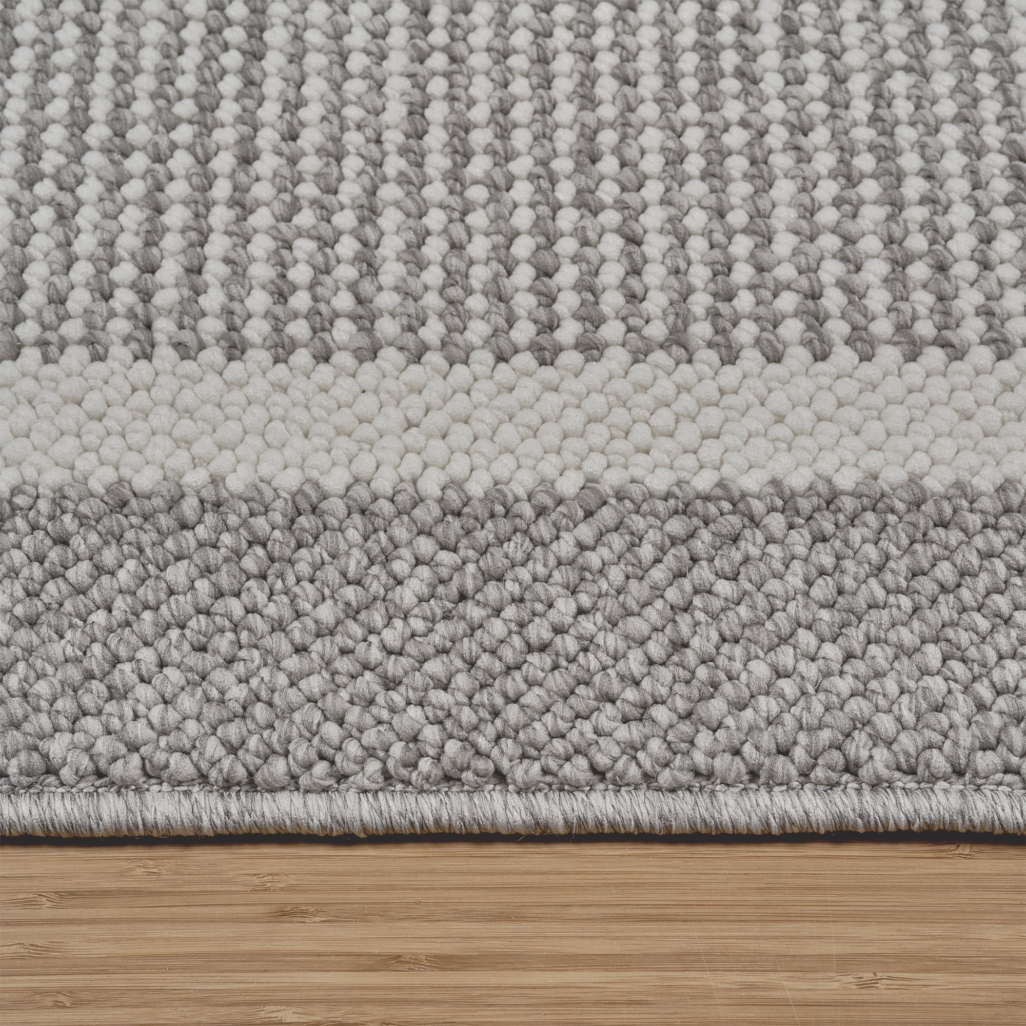 HGTV Soft Weave Mari Modern/ Contemporary Solid Color Gray Area Rug, 8x10