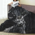 thumbnail image 6 of Pofeuu Majestic Forest Stag Print Ultra-Soft Micro Fleece Blanket,for Bed Or Sofa,All Season Throw Blankets Flannel Blanket-50"x40", 6 of 7
