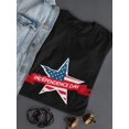 thumbnail image 3 of Holiday. Star And Ribbon
 T-Shirt Women -Image by Shutterstock, Female x-Large, 3 of 4