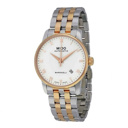 Mido Baroncelli Automatic White Dial Two-tone Mens Watch M86009N61