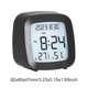 thumbnail image 4 of Reloj despertador digital con temperatura humedad escritorio (-Luz) blanco, 4 of 6