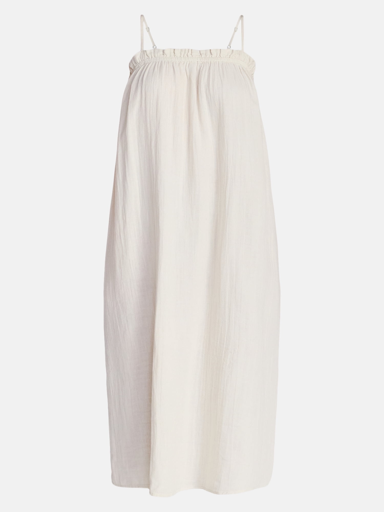 Time and Tru Women's Sleeveless Double Cloth Cotton Midi Dress, Sizes XS-XXXL